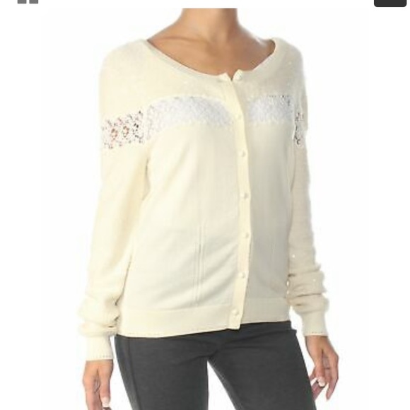 Oscar de la Renta wool silk blend sequins cardigan - Picture 2 of 13